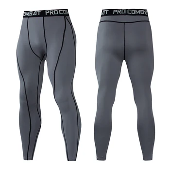 Men Compression Tight Leggings Running Sports Male Gym Fitness Jogging Pants Quick Dry Trousers Workout Training Yoga Bottoms 5