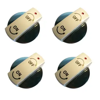 

MENSI Propane Gas Heater Fire Pit Switch Metal Control Nickel Plated Knob Switch 4 PCS / Bag