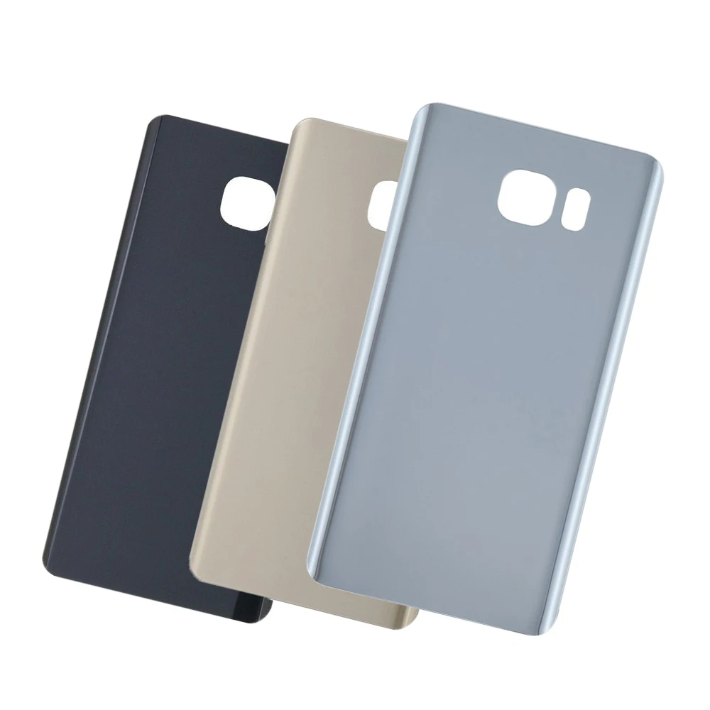 AAA+ Qulity Задняя крышка батареи для samsung Note 5 N920 задняя дверь Корпус чехол Замена Ремонт с наклейками