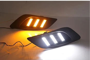 

Fast delivery Led daytime running lights+moving turn signal+blue night mode+remote control for Ford focus 2009-2013
