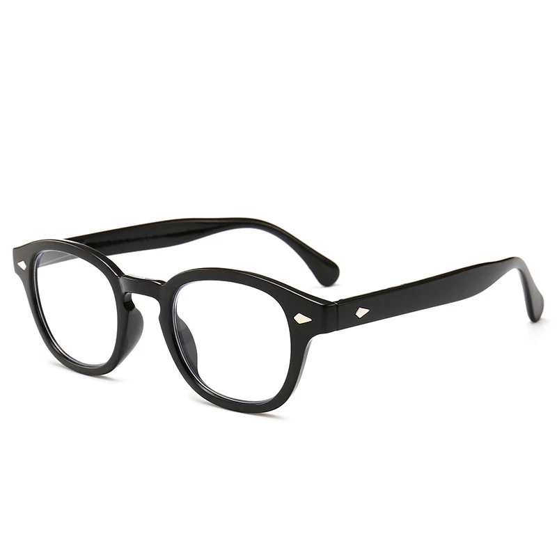 VCKA, модные черные небьющиеся очки для чтения, для женщин и мужчин, ультралегкие, против усталости, лупа для пресбиопических дужек с цветами+ от 1,0 до+ 4,0 - Frame Color: black
