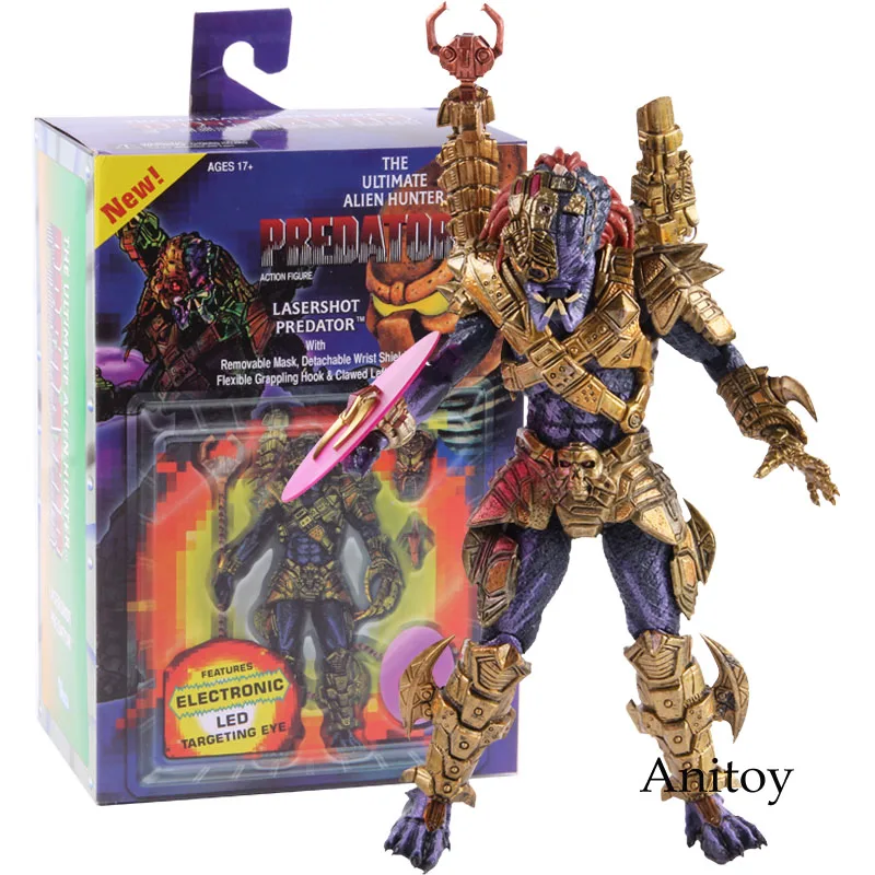NECA Хищник конечная Чужеродная Горячая игрушка фигурка Охотник Lasershot фигурка хищник, ПВХ Коллекционная модель игрушки