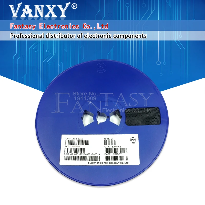 3000pcs Ss8550 Ss8050 S9015 S9014 S8550 S8050 Sot-23 Y2 Y1 M6 J6 2ty ...
