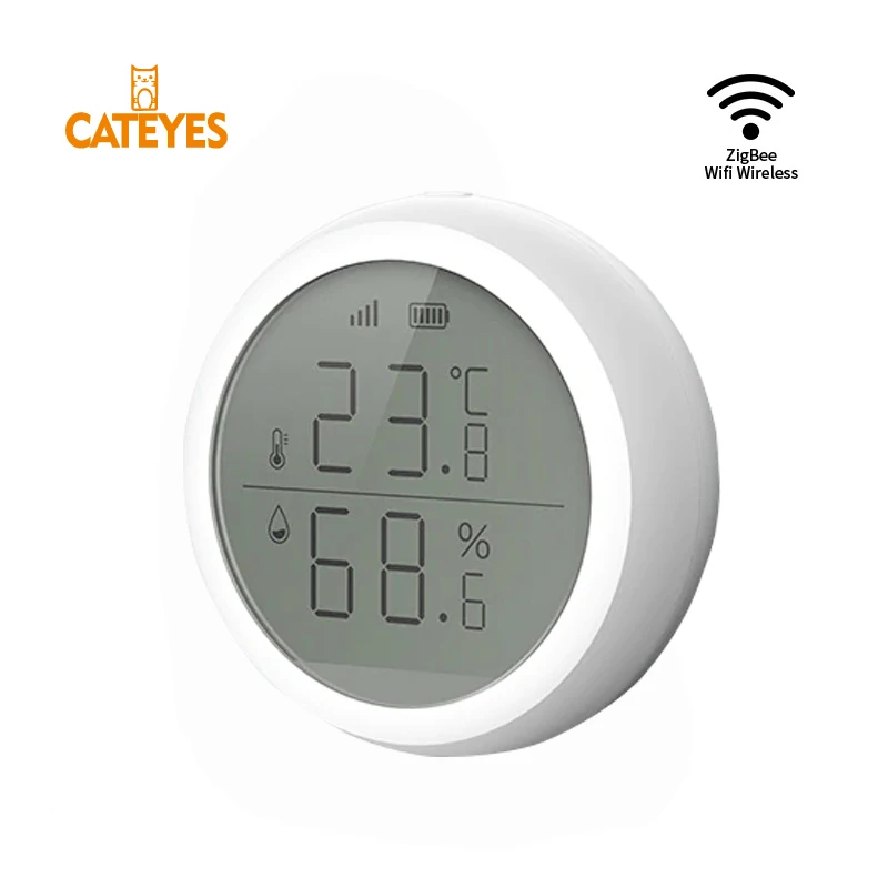 Смарт-датчик влажности Zigbee 3 0 беспроводной детектор температуры и тепла