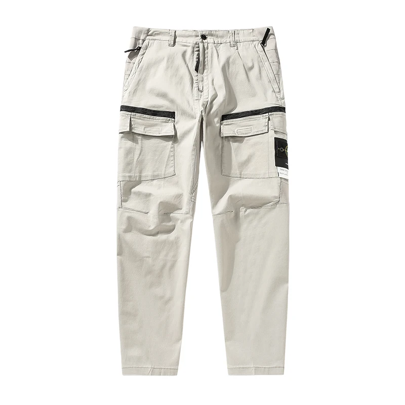 

2020 Men's popular fashion street clothing casual trend casual pants multi-pocket overalls all-match men's overalls