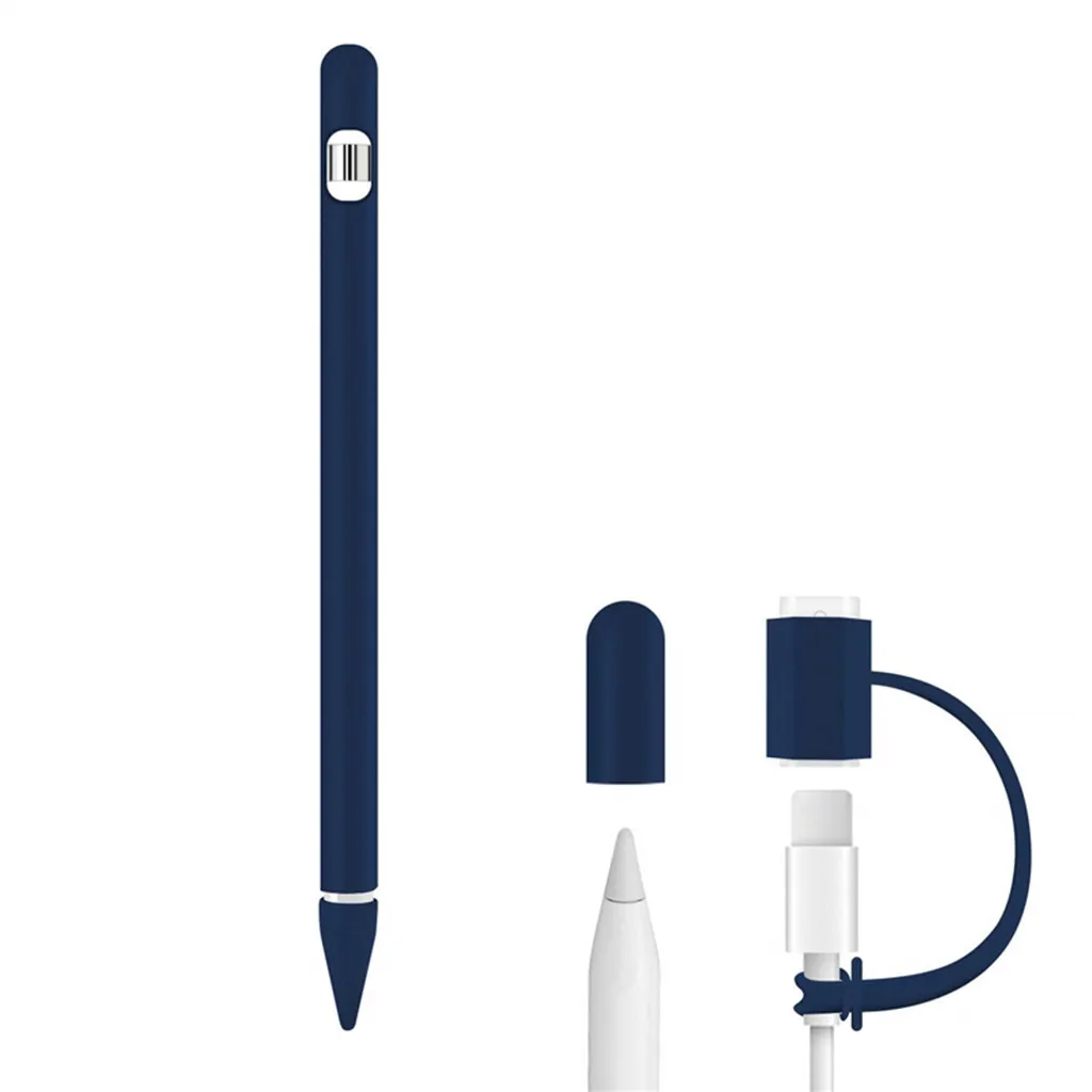 Силикагель чехол Крышка держатель карандаш рукав для Apple Pencil 1th(Gen) нескользящий Силиконовый чехол-рукав защитный чехол