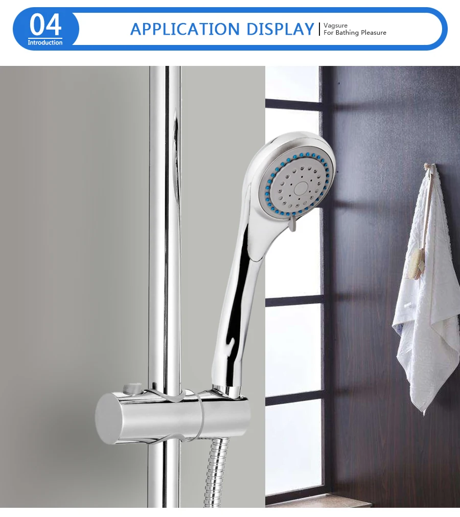 3modes Adjustable ABS Round Chromed Shower Head Classic Rainfall Handshower Water Saving G1/2 Connector Bathroom Accessory