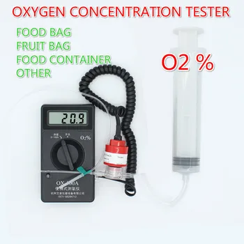 

Food Fruit Packaging Bag Container O2 Oxygen Concentration Tester Oxygen Analyzer OX-100A O2 Gas Detector Digital Oxygen Meter