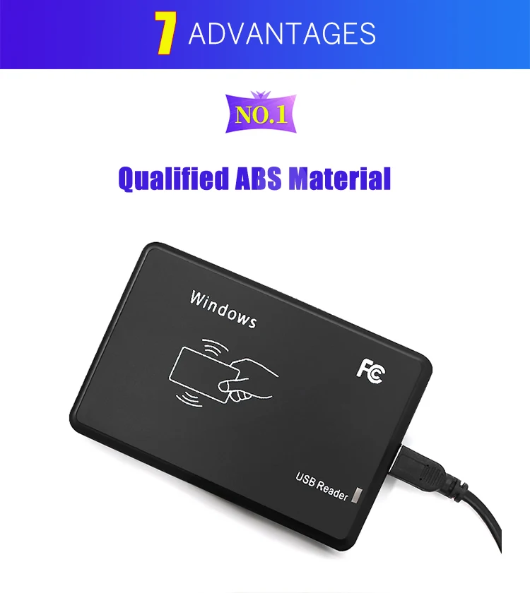 4 RFID 125KHz Reader USB port Proximity Sensor Smart 13.56MHz IC Contactless Card Reader no drive issuing device USB for Access Control