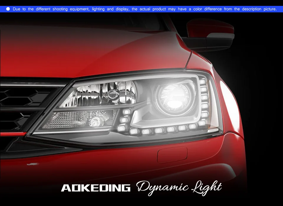 Головной фонарь для автомобиля VW 2011- Jetta Gli MK6 фары Противотуманные фары Дневные ходовые огни DRL H7 светодиодный Биксеноновая лампа автомобильный аксессуар