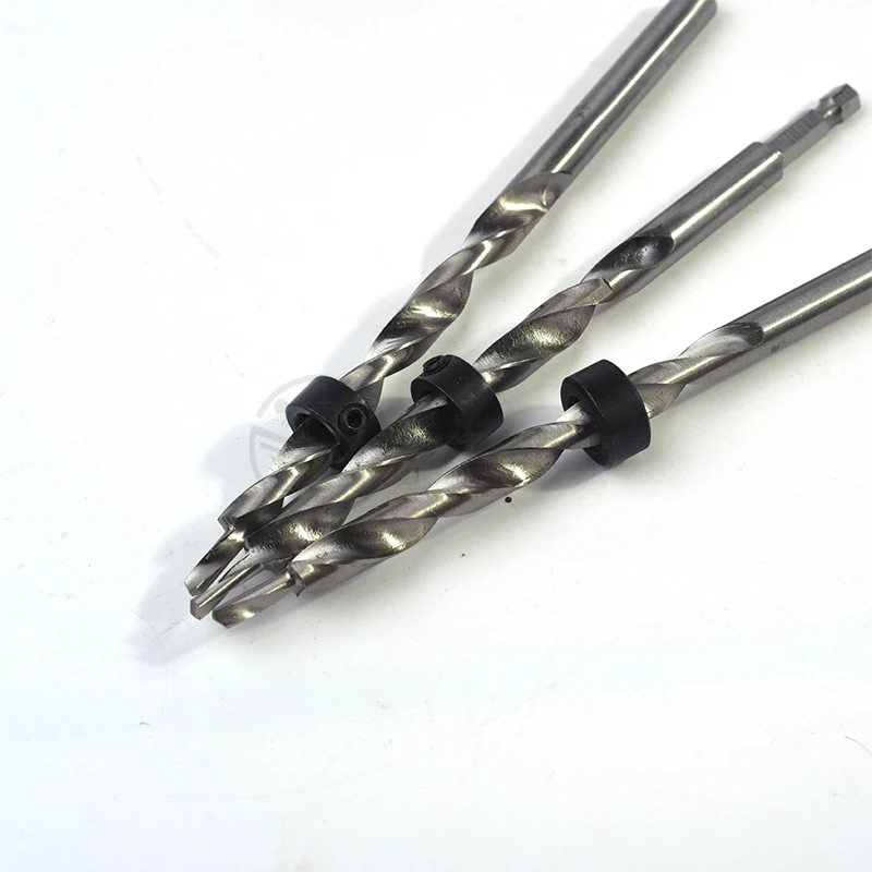 9.5 mm hex Деревообрабатывающий зенковочный сверло набор высокоскоростных стальных сверл шестигранный хвостовик ступенчатое сверло косой сверло - Color: 9.5 mm hex