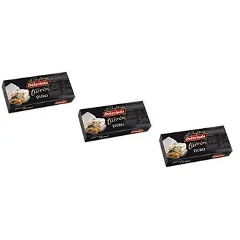 

Delaviuda - Pack incluye 3 Turrón duro crujiente de Almendra - Calidad Suprema - 200gr (Sin Gluten)