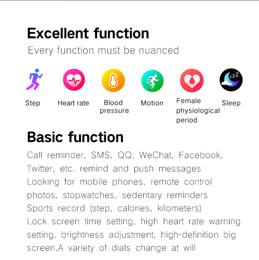 696 B11 Smart Watch Waterproof Heart Rate Monitor Blood Pressure Smartwatch Women Wearable Watch Men Multiple Sport Mode