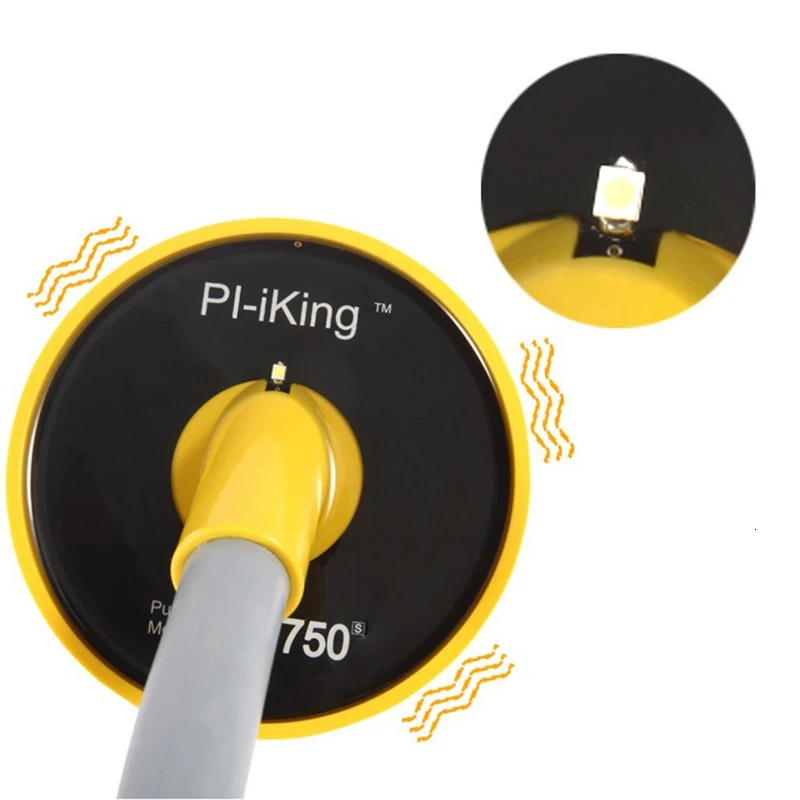 LAMEZIA Rechargeable PI-iking 750 Underwater Metal Detector Induction Pinpointer Expand Detection Depth With LED Light Detects