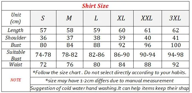 shirt size