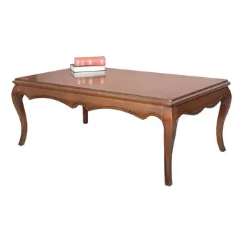 

Rectangular coffee table wood soft line, line fly line