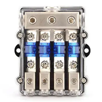 

1PC Universal Car Auto Vehicles Waterproof Audio 1 in 4 ways out Fuse Holder Box