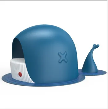 

Whale Cat Litter Box Semi-closed Splash-proof Cat Potty Isolation Odor Large Capacity Pet Toilet Supplies Cat Accessories