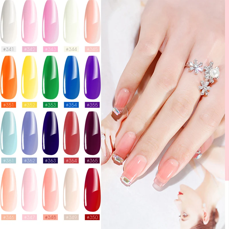 

Docaty Pink White Nail Gel Acrylic Clear Crystal Building Finger Extension Nail Gel Tips Enhancement Quick Extension Gel Tools