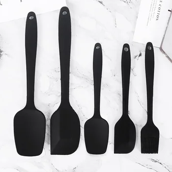 

Silicone Scraper 5 Pieces Baking Tool Cream Cake Scraper Set Barbecue Baking Brush