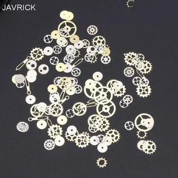 

120Pcs Mixed Steampunk Cogs Gear Clock Charm UV Frame Resin Jewelry Fillings DIY