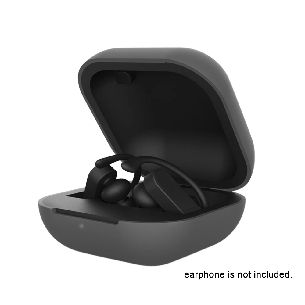 Силиконовый защитный чехол TWS чехол для наушников совместимый с Beats Powerbeats Pro гарнитура беспроводной защитный чехол для наушников - Цвет: Серый