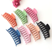 Простые Модные корейские прочные Когти для волос для женщин и девочек элегантные Матовые акриловые заколки для волос и заколки аксессуары для укладки волос своими руками