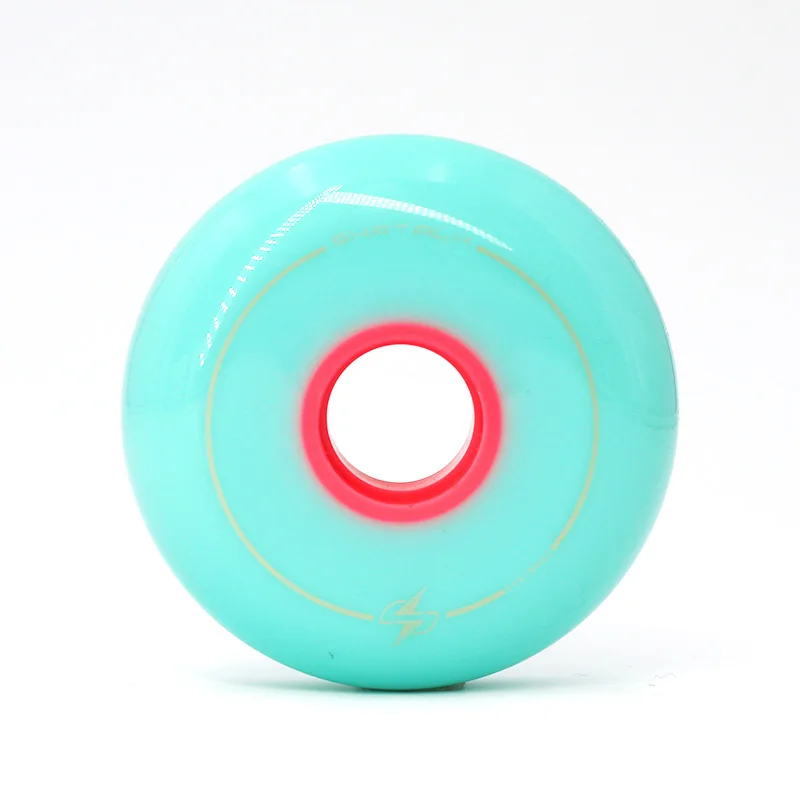 터키석 스케이트 롤러 휠, 플랫 플라워 피규어, 고강도 인라인 스케이트 휠, 스크롤 휠, 64mm, 68mm, 72mm, 76mm, 80mm, 83A