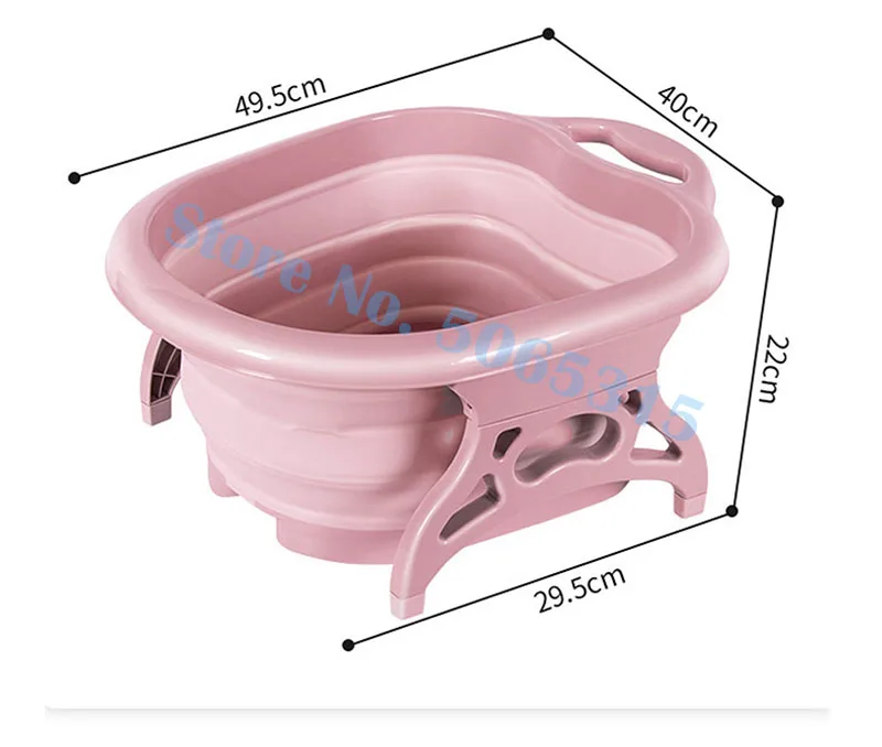 Складной пластмассовый массажер для ног, ванны, ног, подошвы, роликовый мяч, массажер для бассейна, ведро для ног, массажный цилиндр, инструменты для снижения давления