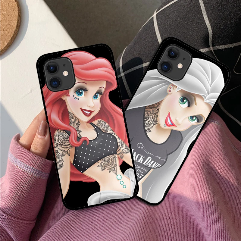 Тату принцесса чехол для телефона 11 Pro Чехол 5 5S 6 6S 7 8 Plus X XS Max iPhone мягкий TPU XR |