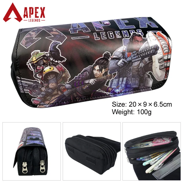 Тканевый чехол для карандашей с изображением игры Apex legends, Студенческая сумка для подростков, портативная женская косметичка на молнии, дорожная косметичка, канцелярские товары - Цвет: 15