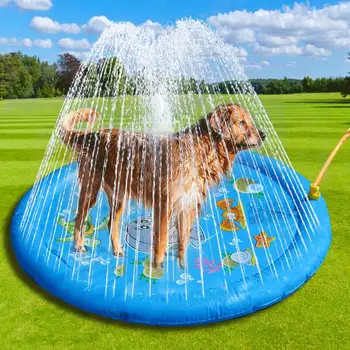 

Splash Sprinkler Pad Children Water Thickened Wading Pool Outdoor Splash Play Mat For Dogs Kids Summer Outdoor Water Toy