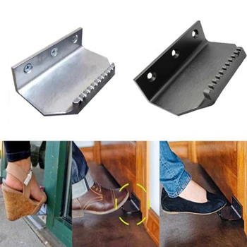 

2Pcs Pressless Hands Free Foot Door Opener Handle Bracket Thick Metal Door Pedal