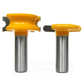 

2 pcs 1/2inch SH 1/4inch Dia.Canoe flute and bead router bits