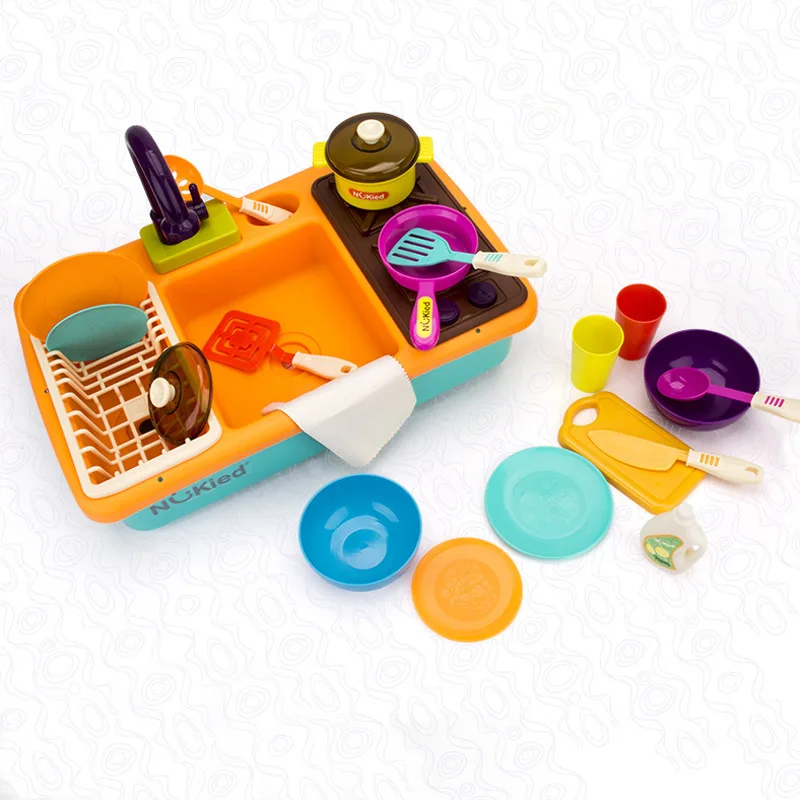 

Summer Hot Selling NUKied Kitchen Model Tableware Dishwasher Automatic Water Extractor Educational Early Childhood Children Play