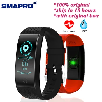 

QW18 Smart Wristband IP68 Waterproof Fitness Bracelet With Blood Pressure Heart Rate Monitor Pedometer Sports Smart Band