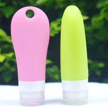 

90ml Portable Mini Silicone Bottle My Refillable Bottle Travel Lotion Points Shampoo Container