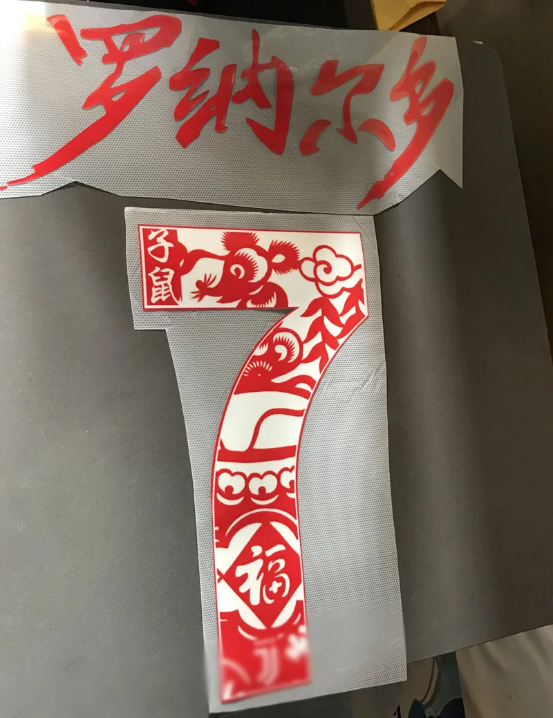 

2019 zodiacale #7 Ronaldo Nameset Chinese Printing Bernardeschi Pjanic Rabiot de LigtCustomize Soccer Patch Badge