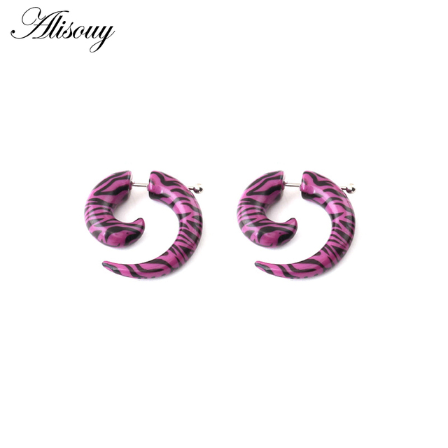 Hot Acrylic Cheater Fake Spiral Ear Taper Stretcher Expanders Gauge Tunnel And Plugs Earlobe Earring Piercing Body Jewelry