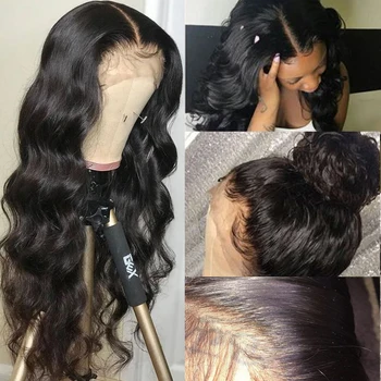 

Malaysian Body Wave Lace Front Human Hair Wigs For Women 13*4 13*6 360 Remy Lace Front Wigs Pre Plucked With Baby Hair 150%