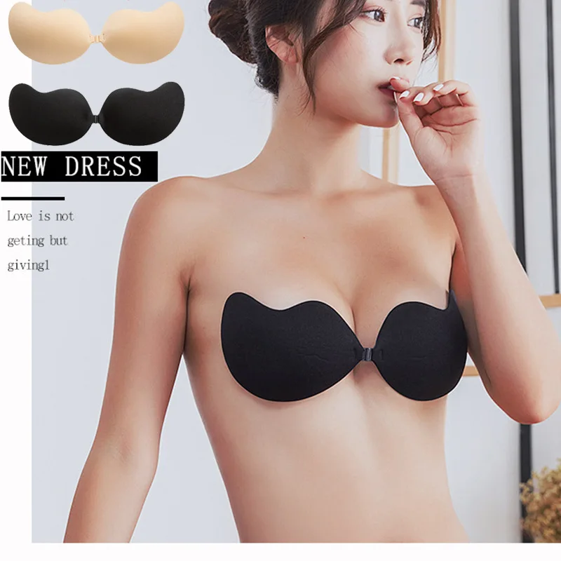 Factory wholesale price mango shaped chest patch silicone bra