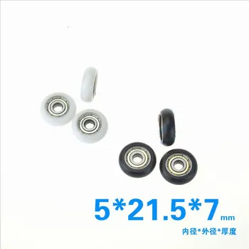 

9PCS 625ZZ POM Bearings Passive Round Roller Wheel with Kossel delrin Plastic Wheel 5x21.5x7mm for 3D Printer Parts