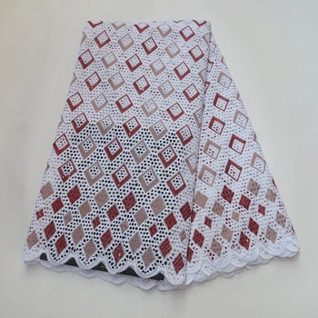 

New Nigeria African Lace With Stones High Quality Swiss Voile Lace African Lace Fabric