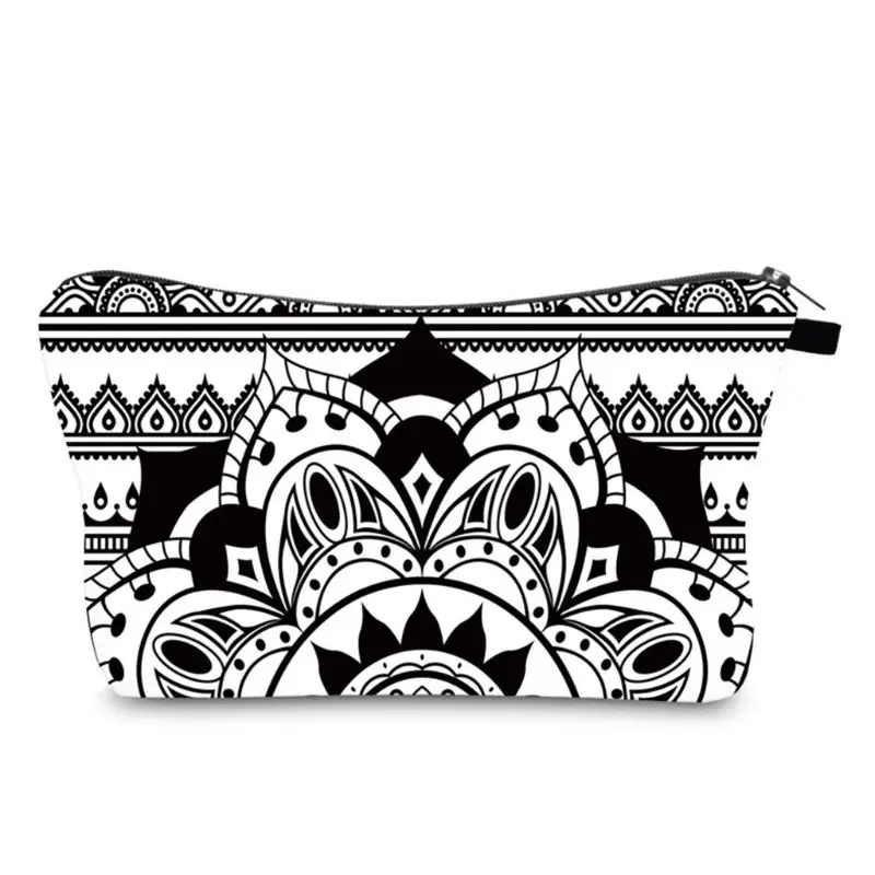 

Multifunction Mandala Flowers Pattern Cosmetic Bag Makeup Pouch Organizer High Quality