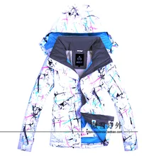 Новая женская Лыжная супер теплая куртка, одежда для катания на лыжах, сноуборд, куртка, ветронепроницаемая, водонепроницаемая, спортивная одежда, женская утепленная, Новинка