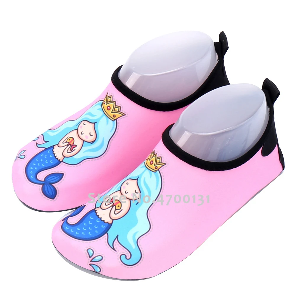 Дети Aqua босиком обувь для мужчин и женщин водные виды спорта на открытом воздухе кроссовки для детей Рыбалка дайвинг для маленьких мальчиков и девочек Плавание Серфинг Пляжные Тапочки