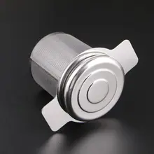 1 шт многоразовая чайная корзинка для заварки из нержавеющей стали, сетчатый фильтр с 2 ручками M4YD