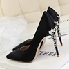Pink Heels Pumps Women Shoes Stiletto Black High Heels Wedding Shoes Bride Pointed Extreme High Heels Elegant Shoes For Woman 3
