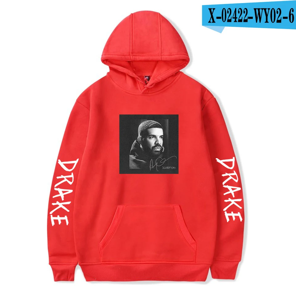 WY02-6 Drizzy Drake толстовки Толстовка idol drake модная повседневная толстовка женская хип-хоп рубашка Kanya sudadera Осенние Топы - Цвет: WY02-6