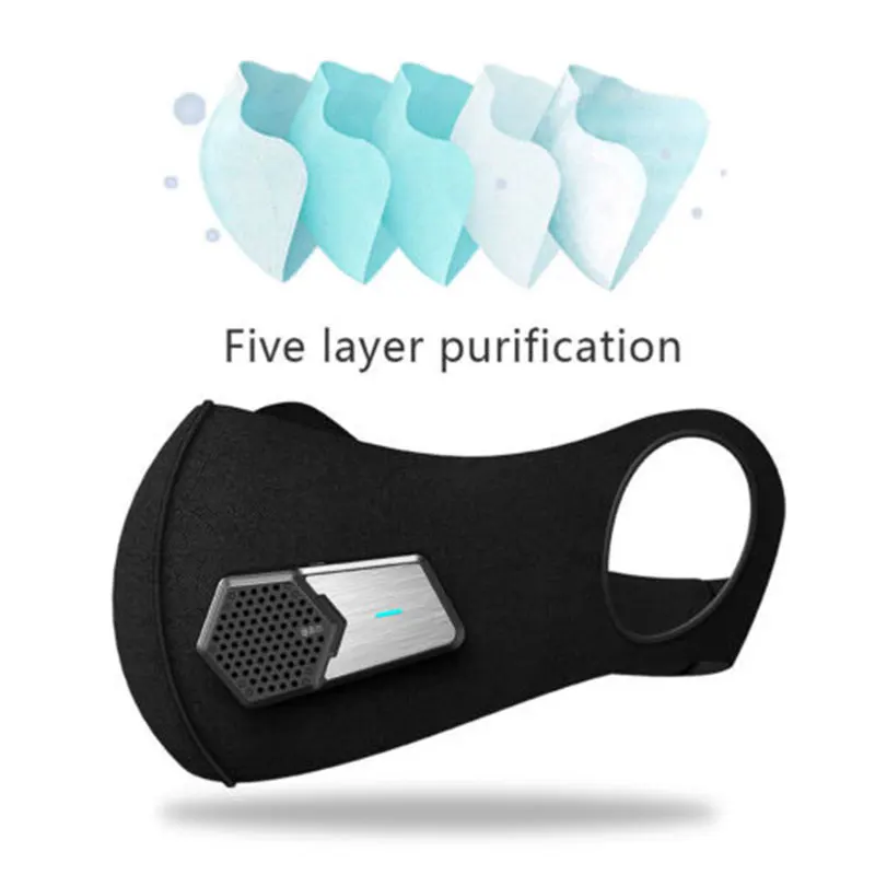

Electric Smart Air Purifier Air Purifying Face Mask N95 HEPA Filter Industry Smart Body Smog Air Purification Protective Mask